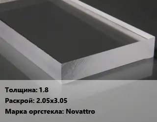 Лист из оргстекла 1.8 2.05х3.05 Novattro